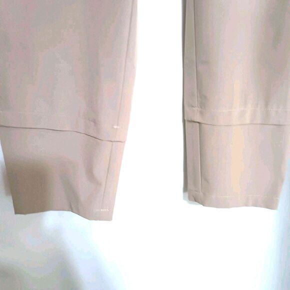 Charlie B G/L Taupe Athleisure Jogger Pants C5310-141B Drawstring Zipper Pockets - Picture 4 of 12